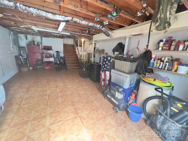 803 Bannon Pl, Lenoir, NC 28645 - unfinished basement with stairs