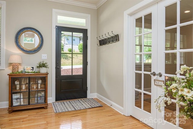 3 Chickadee Ln, Fairview, NC 28730 - foyer entrance featuring ornamental molding and hardwood / wood-style floors