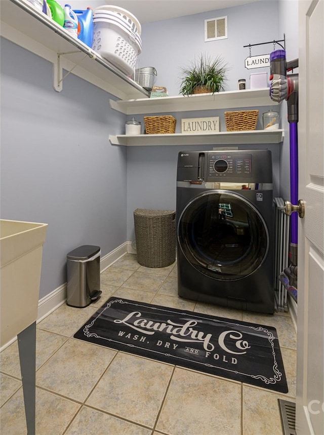 3 Chickadee Ln, Fairview, NC 28730 - washroom featuring washer / dryer and tile patterned flooring