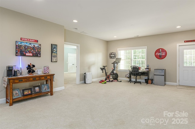 3 Chickadee Ln, Fairview, NC 28730 - carpeted office space featuring recessed lighting and plenty of natural light