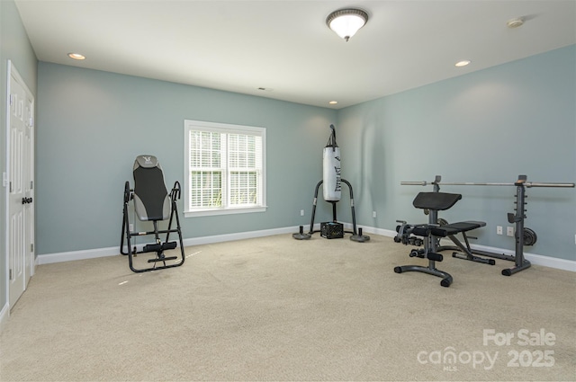3 Chickadee Ln, Fairview, NC 28730 - workout room featuring carpet flooring and recessed lighting