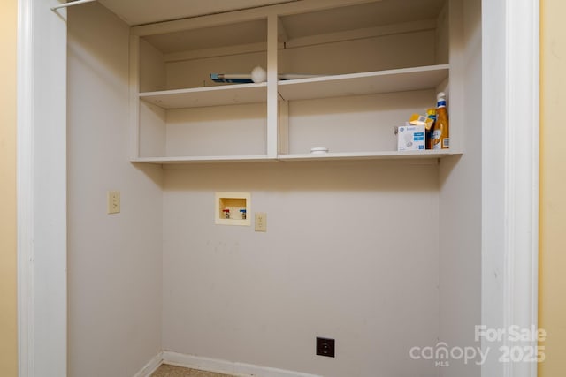 357 N Main St, Mount Pleasant, NC 28124 - washroom with hookup for a washing machine and baseboards