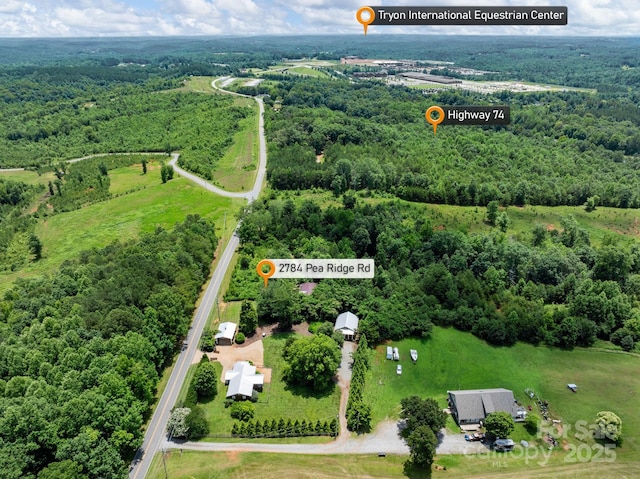 2784 Pea Ridge Rd, Mill Spring, NC 28756 - bird's eye view of a forest