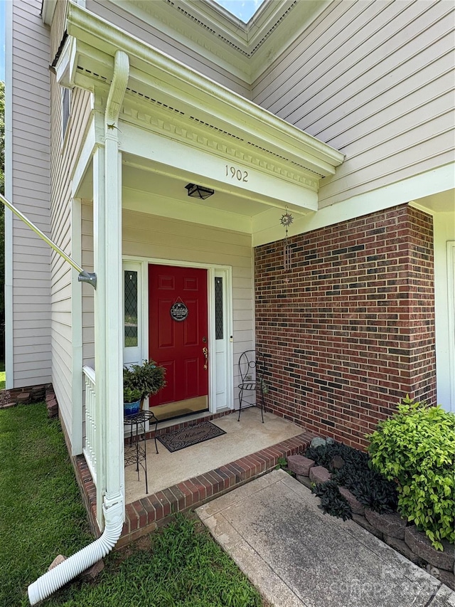 1902 Stonewyck Ave, Kannapolis, NC 28081 - view of exterior entry featuring brick siding