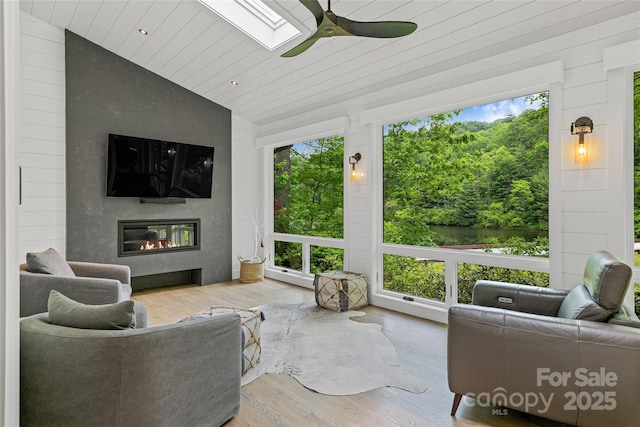877 Winding Creek Rd, Sapphire, NC 28774 - sunroom featuring vaulted ceiling