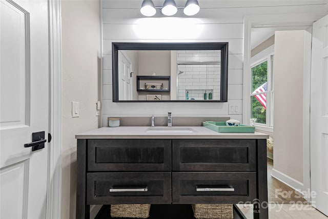 877 Winding Creek Rd, Sapphire, NC 28774 - bathroom with vanity and wood finished floors