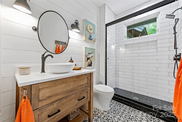 877 Winding Creek Rd, Sapphire, NC 28774 - full bathroom with vanity and a shower stall
