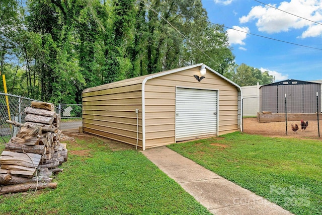 233 Church St, Ellenboro, NC 28040 - view of shed with a gate