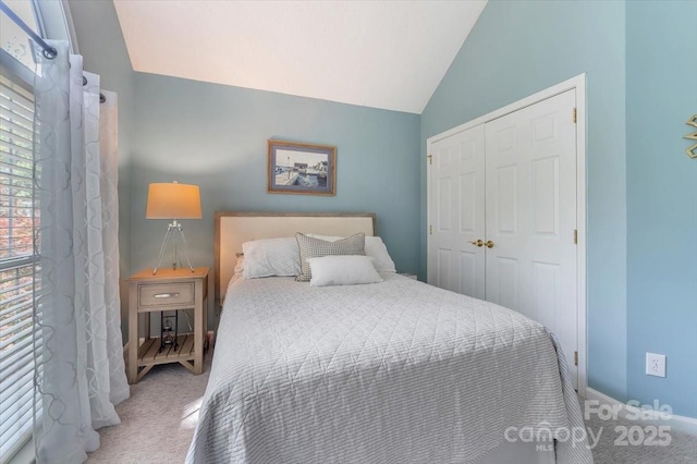 9040 Scottsboro Dr, Huntersville, NC 28078 - carpeted bedroom with vaulted ceiling and a closet