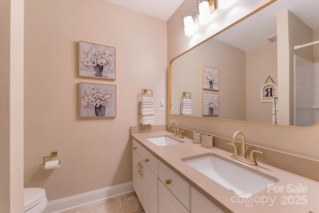 9040 Scottsboro Dr, Huntersville, NC 28078 - bathroom featuring toilet and double vanity