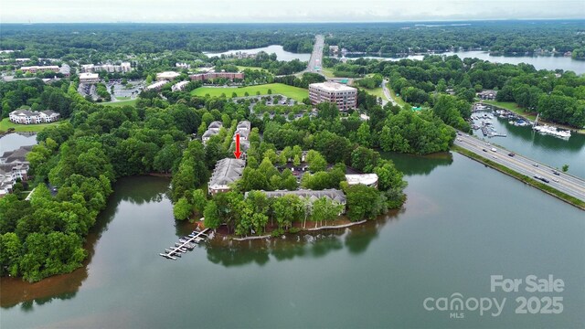 921 NE Dr, Davidson, NC 28036 - aerial view of a nearby body of water