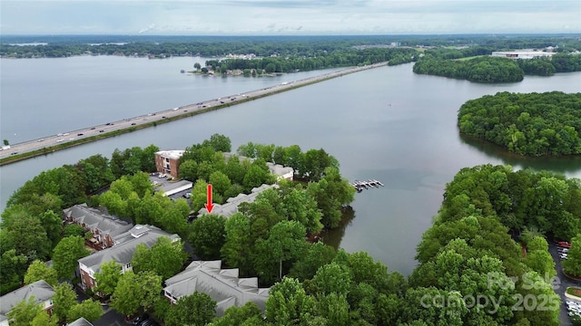 921 NE Dr, Davidson, NC 28036 - aerial view of a nearby body of water