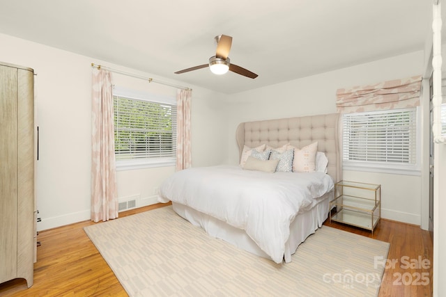 4526 Longwood Dr, Charlotte, NC 28209 - bedroom with wood finished floors and ceiling fan