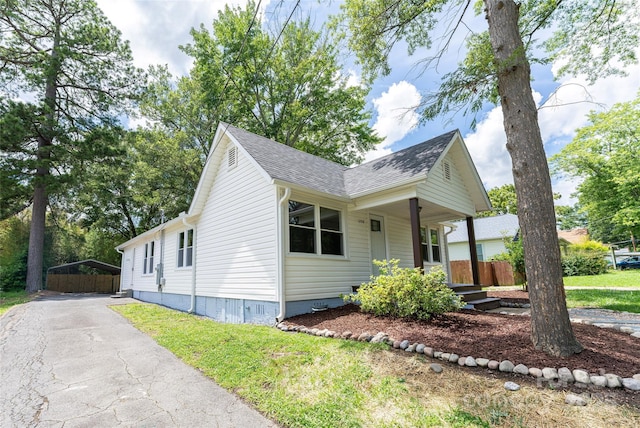 1208 Martin Luther King Ave, Kannapolis, NC 28083 - bungalow with crawl space, roof with shingles, and driveway