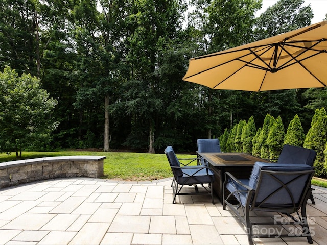 12928 Windy Lea Ln, Huntersville, NC 28078 - view of patio / terrace featuring outdoor dining space
