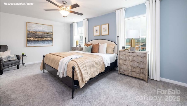 12020 Zazu Way, Charlotte, NC 28215 - bedroom featuring carpet and a ceiling fan