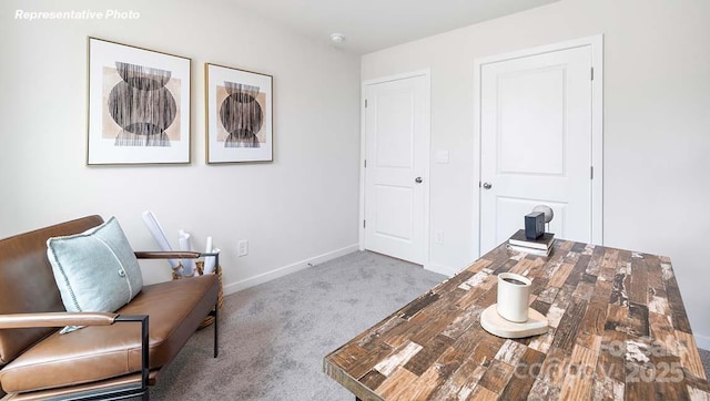 12020 Zazu Way, Charlotte, NC 28215 - living area featuring baseboards and carpet