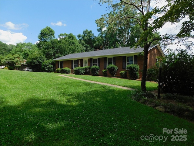714 Shady Dr, Albemarle, NC 28001 - ranch-style home with a front yard