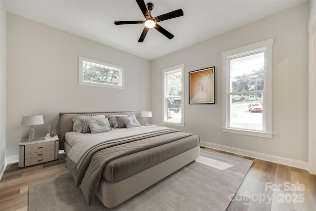 513 Sacco St, Belmont, NC 28012 - bedroom featuring light wood-style flooring and a ceiling fan