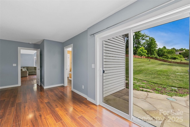 344 Hemlock Springs Trl, Weaverville, NC 28787 - interior space featuring wood finished floors and baseboards
