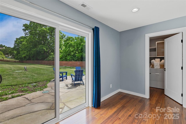 344 Hemlock Springs Trl, Weaverville, NC 28787 - unfurnished room with wood finished floors and recessed lighting