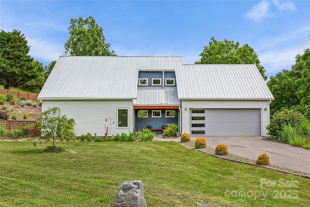 344 Hemlock Springs Trl, Weaverville, NC 28787 - view of front facade with a metal roof and driveway