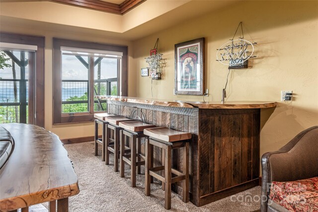 242 Anisidi Trl, Maggie Valley, NC 28751 - indoor wet bar featuring baseboards