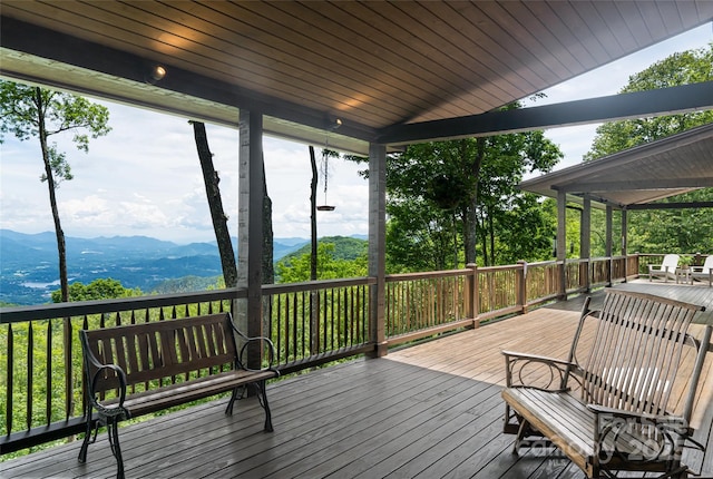 242 Anisidi Trl, Maggie Valley, NC 28751 - deck with a mountain view