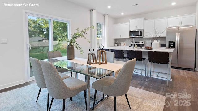 780 14th Avenue Ct NE, Hickory, NC 28601 - dining space featuring wood finished floors and recessed lighting