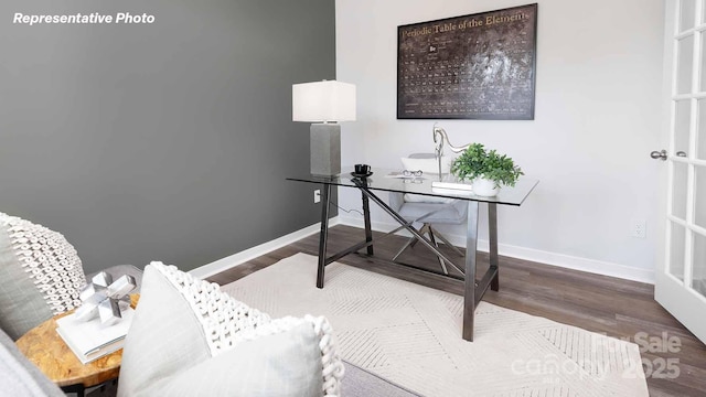 780 14th Avenue Ct NE, Hickory, NC 28601 - office area featuring wood finished floors