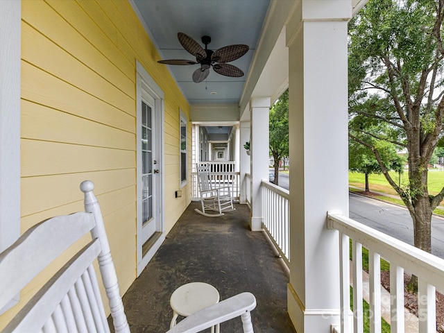 2003 Trigger Dr, Indian Trail, NC 28079 - covered porch with ceiling fan
