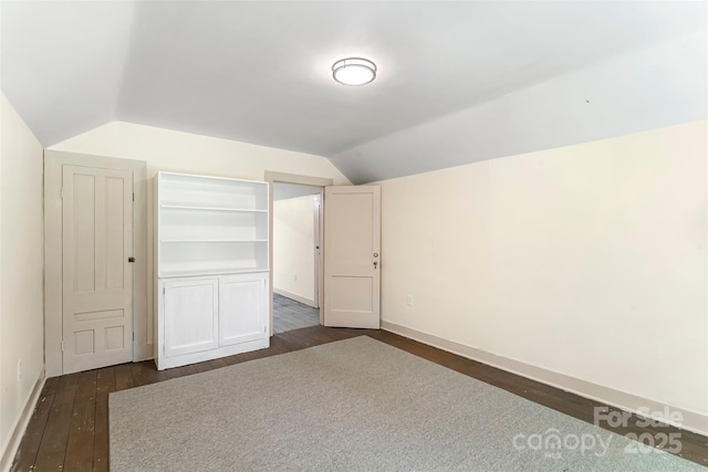 302 White St, Morganton, NC 28655 - additional living space featuring dark wood-style floors and lofted ceiling
