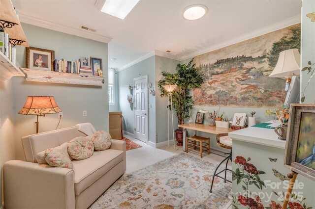 94 Spruce Hill Dr, Hendersonville, NC 28792 - living area with crown molding and baseboards