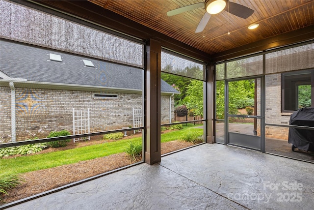 6107 Gold Springs Way, Denver, NC 28037 - unfurnished sunroom with a ceiling fan