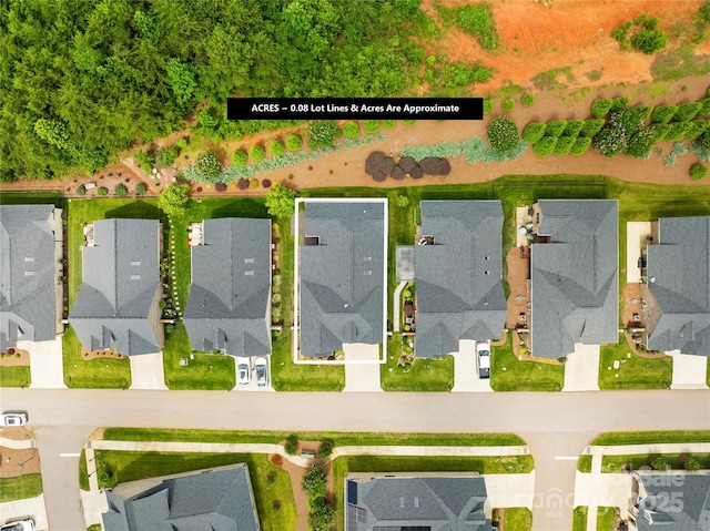 6107 Gold Springs Way, Denver, NC 28037 - aerial perspective of suburban area with property boundaries highlighted