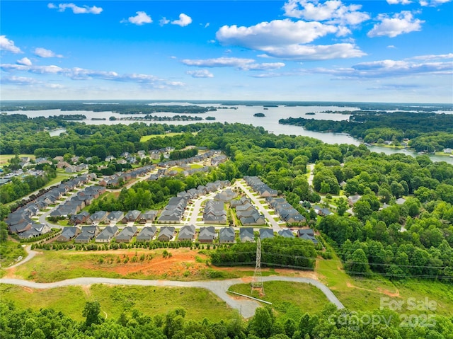 6107 Gold Springs Way, Denver, NC 28037 - aerial view of residential area with a nearby body of water