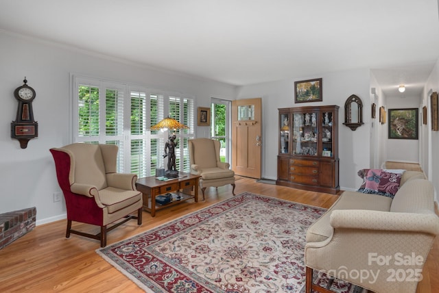 4 Sourwood Ln E, Asheville, NC 28805 - living room with wood finished floors and baseboards