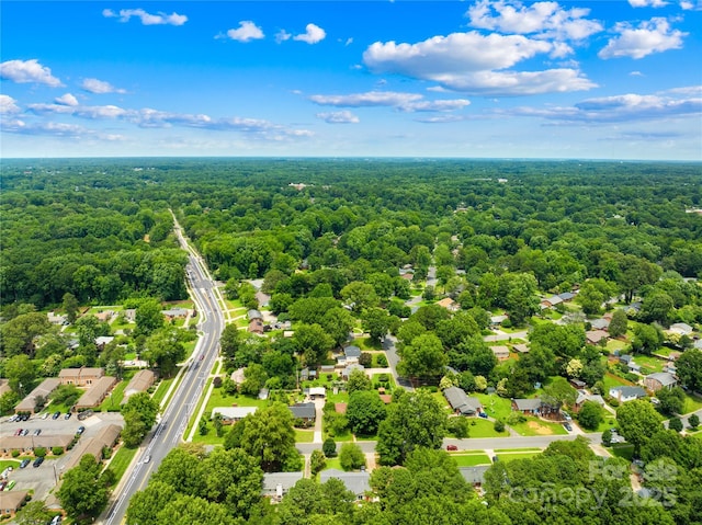 2919 Dunaire Dr, Charlotte, NC 28205 - aerial view of a heavily wooded area