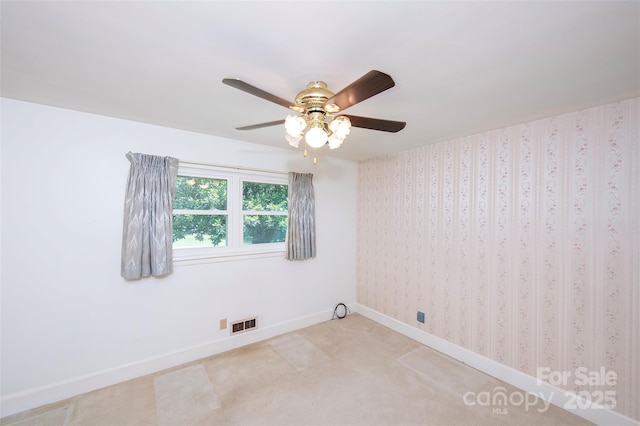 1216 Manchester Ln, Charlotte, NC 28227 - empty room featuring ceiling fan and light carpet