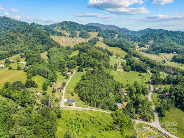 244 Carl Fox Rd, Burnsville, NC 28714 - drone / aerial view of a mountainous background and a forest
