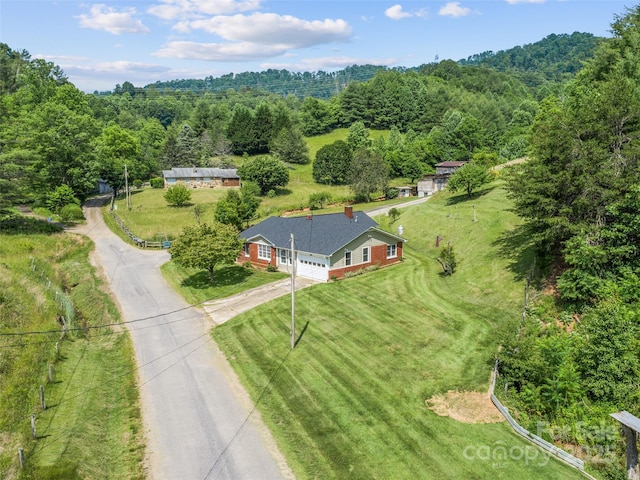 244 Carl Fox Rd, Burnsville, NC 28714 - view of subject property with a heavily wooded area