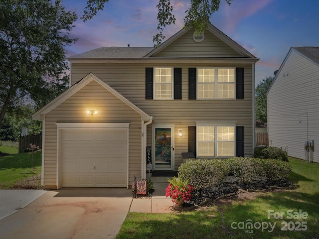 1252 Winding Path Rd, Lake Wylie, SC 29710 - view of front of house with concrete driveway and a garage