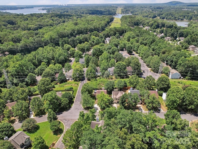 1252 Winding Path Rd, Lake Wylie, SC 29710 - drone / aerial view of a forest and a large body of water