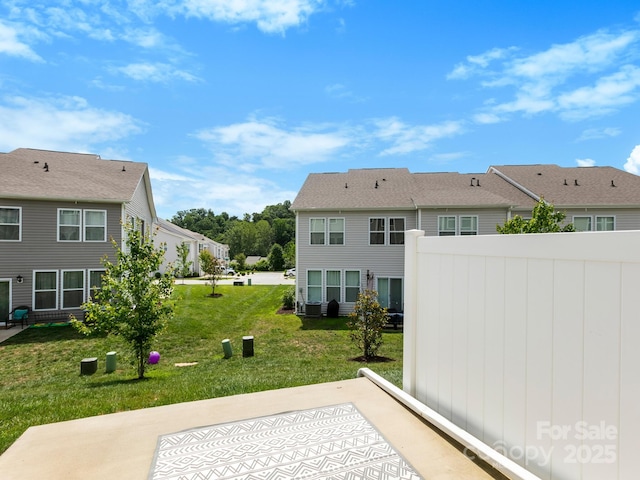567 Big Sur Loop, Asheville, NC 28806 - view of green lawn featuring a patio area and a residential view