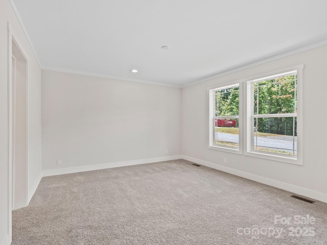 206 Walnut Branch Rd, Weaverville, NC 28787 - carpeted spare room with ornamental molding