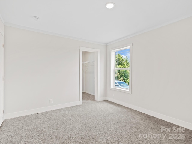 206 Walnut Branch Rd, Weaverville, NC 28787 - spare room with light colored carpet and crown molding