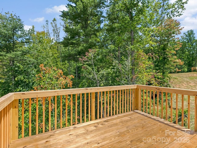 206 Walnut Branch Rd, Weaverville, NC 28787 - view of wooden deck