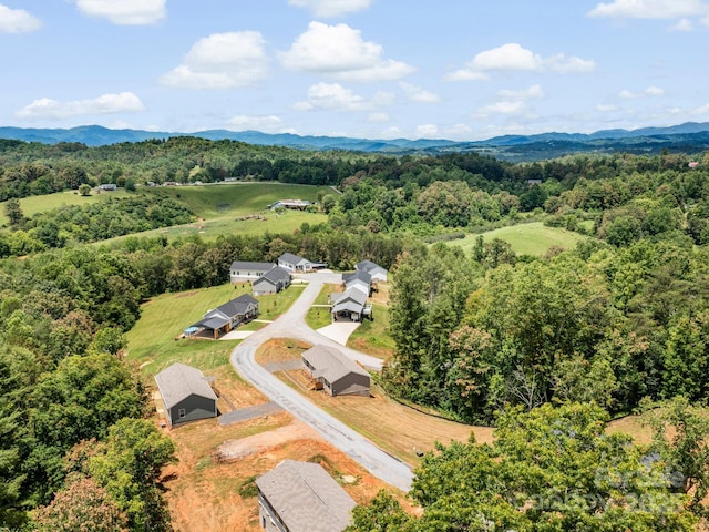 206 Walnut Branch Rd, Weaverville, NC 28787 - drone / aerial view of a forest and mountains