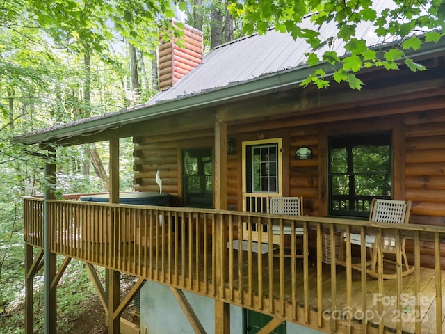 83 Log Cabin Dr, Maggie Valley, NC 28751 - view of deck