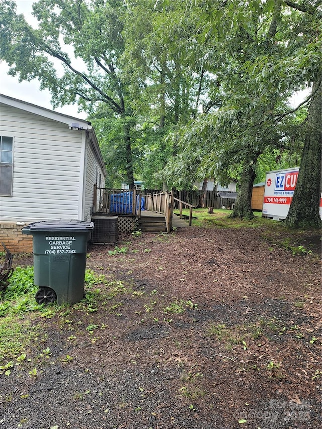 111 Crystal Creek Dr, China Grove, NC 28023 - view of yard with a deck